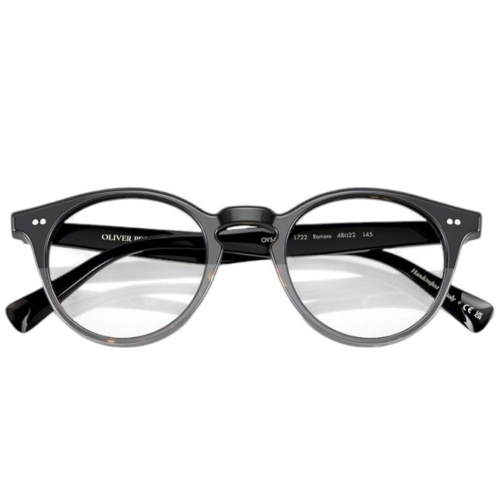 Oliver Peoples OV5459U Romare Eyeglasses 48-22-145 Black Gradient Havana - Picture 12 of 15